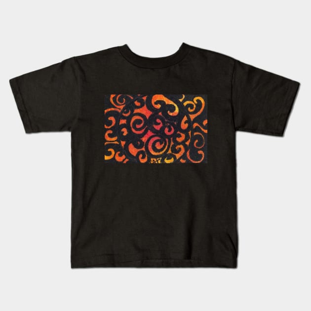 Fire Lace Kids T-Shirt by CAutumnTrapp